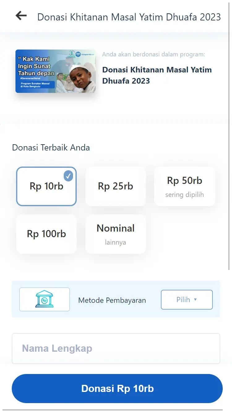 Jasa Pembuatan Website Donasi