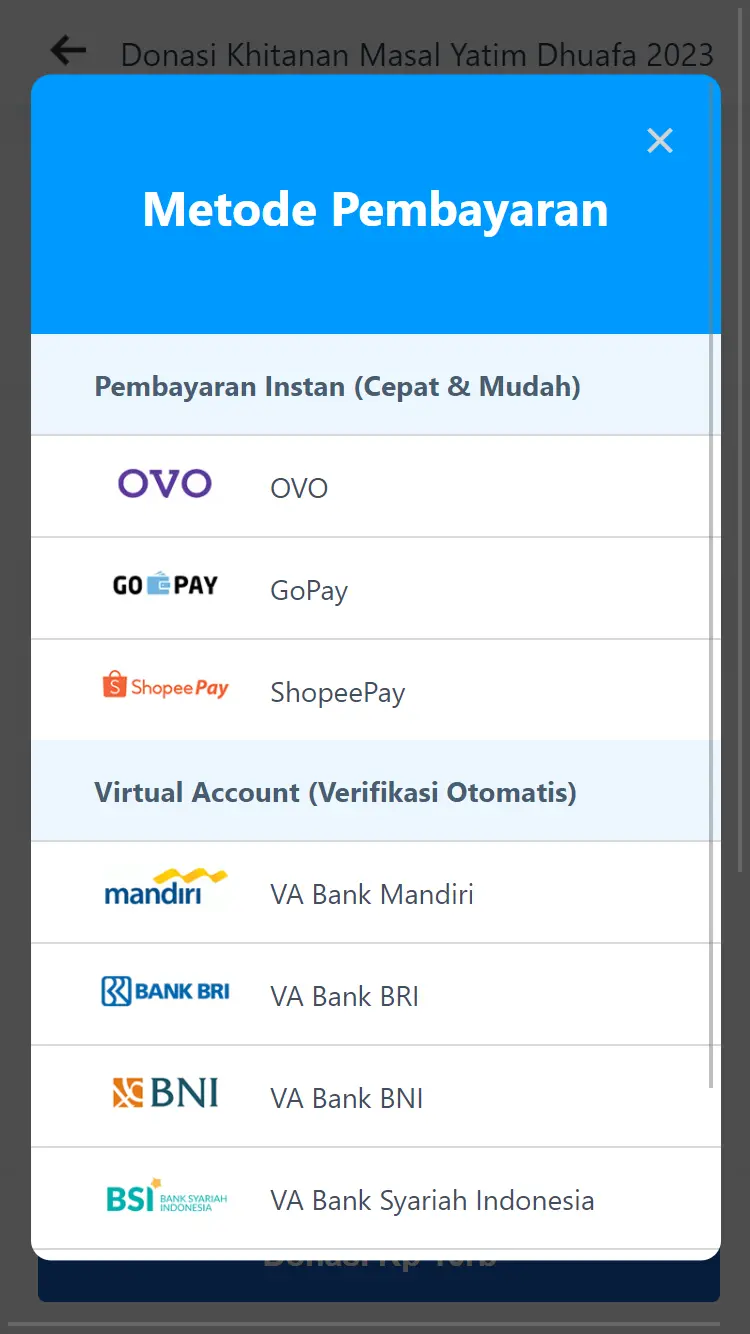 Jasa Pembuatan Website Donasi