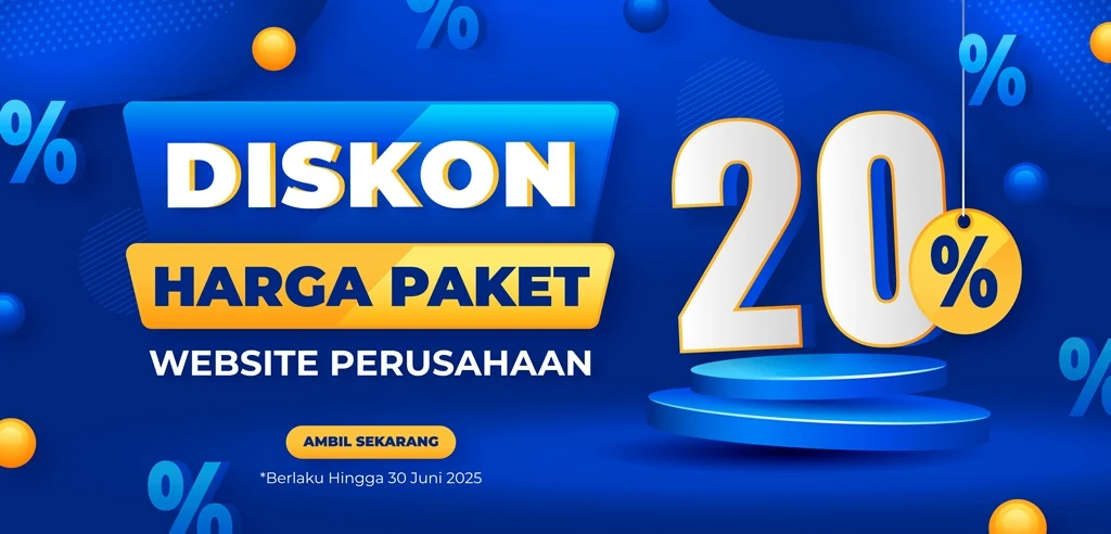 Diskon Harga Paket Jasa Pembuatan Website Profil Perusahaan